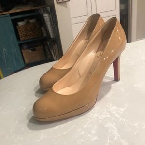 Christian Louboutins Nude 2in" Heels